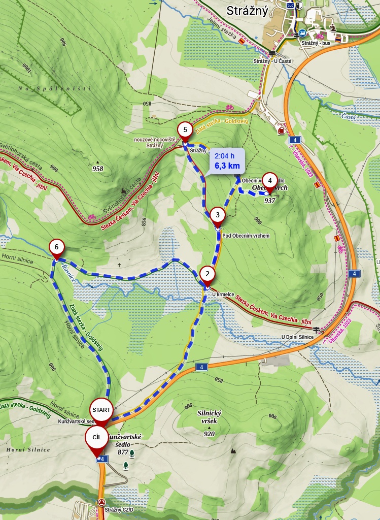 1-Mapka_Strážný a okolí